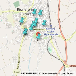 Mappa Via Carlo Levi, 85028 Rionero In Vulture PZ, Italia (0.42182)