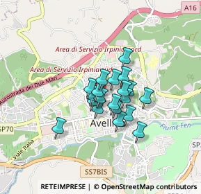 Mappa Via Piave, 83100 Avellino AV, Italia (0.5475)