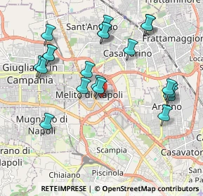 Mappa Via Alessandro Volta, 80017 Melito di Napoli NA, Italia (2.233)