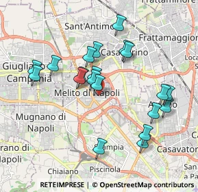 Mappa Via Alessandro Volta, 80017 Melito di Napoli NA, Italia (1.946)
