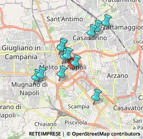 Mappa Via Alessandro Volta, 80017 Melito di Napoli NA, Italia (1.55333)