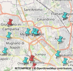 Mappa Via Alessandro Volta, 80017 Melito di Napoli NA, Italia (2.98571)