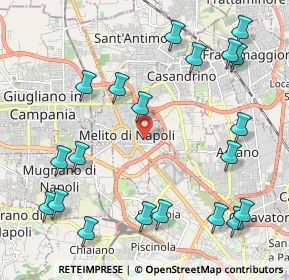 Mappa Via Alessandro Volta, 80017 Melito di Napoli NA, Italia (2.8185)