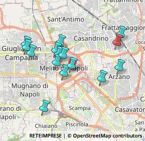 Mappa Via Alessandro Volta, 80017 Melito di Napoli NA, Italia (1.90133)