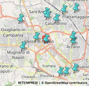 Mappa Via Alessandro Volta, 80017 Melito di Napoli NA, Italia (2.58714)