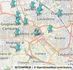 Mappa Via Alessandro Volta, 80017 Melito di Napoli NA, Italia (2.47167)