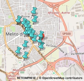 Mappa Via Alessandro Volta, 80017 Melito di Napoli NA, Italia (0.445)