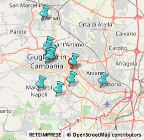 Mappa Via Alessandro Volta, 80017 Melito di Napoli NA, Italia (3.36182)