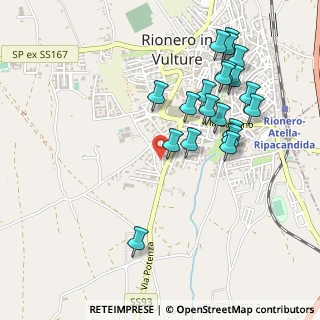 Mappa Via Gioacchino Rossini, 85028 Rionero In Vulture PZ, Italia (0.552)