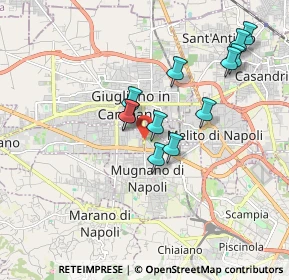 Mappa Via Mugnano-Giugliano, 80018 Mugnano di Napoli NA, Italia (1.73667)