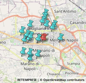 Mappa Via Mugnano-Giugliano, 80018 Mugnano di Napoli NA, Italia (1.6035)