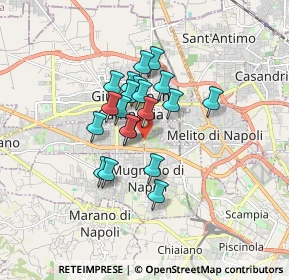 Mappa Via Mugnano-Giugliano, 80018 Mugnano di Napoli NA, Italia (1.2655)