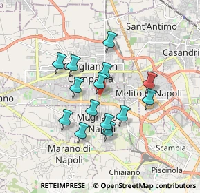 Mappa Via Mugnano-Giugliano, 80018 Mugnano di Napoli NA, Italia (1.55286)