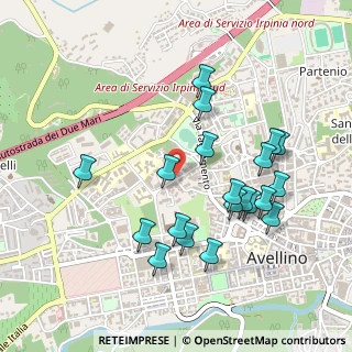 Mappa Via Salvatore Pescatori, 83100 Avellino AV, Italia (0.525)