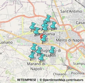 Mappa Strada Comunale Cupa, 80010 Villaricca NA, Italia (1.3775)