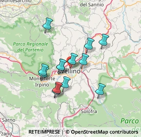 Mappa Via Parco Residenziale Abate, 83100 Avellino AV, Italia (6.09692)