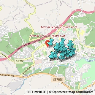 Mappa Via Mario Sarro, 83100 Avellino AV, Italia (0.813)