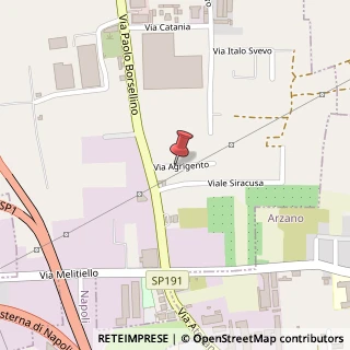 Mappa Via Agrigento, 45, 80025 Albano Laziale, Roma (Lazio)