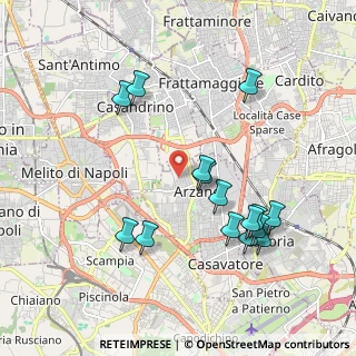 Mappa Via Francesco Barbato, 80022 Arzano NA, Italia (2.15333)