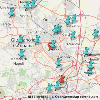Mappa Via Don de Rosa, 80022 Arzano NA, Italia (6.026)