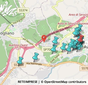 Mappa Via Raffaele Pirone, 83100 Avellino AV, Italia (1.383)
