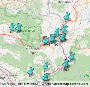 Mappa Via Raffaele Pirone, 83100 Avellino AV, Italia (8.838)