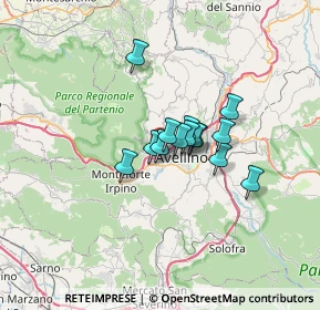 Mappa Via Raffaele Pirone, 83100 Avellino AV, Italia (4.215)