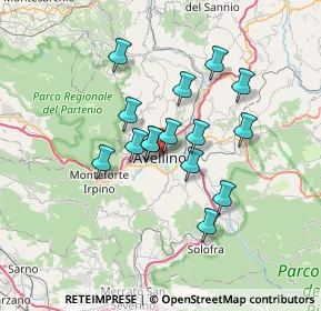 Mappa 83100 Avellino AV, Italia (5.766)