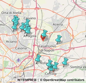 Mappa Via Giacomo Casanova, 80013 Casalnuovo di Napoli NA, Italia (4.79429)