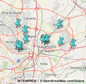 Mappa Via Giacomo Casanova, 80013 Casalnuovo di Napoli NA, Italia (3.6125)