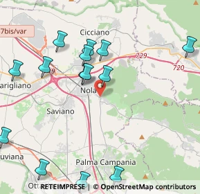 Mappa Pescopagano, 80030 nola NA, Italia (5.20071)
