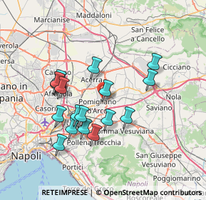 Mappa Via Imperio, 80038 Pomigliano d'Arco NA, Italia (7.07833)