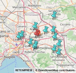 Mappa Via Imperio, 80038 Pomigliano d'Arco NA, Italia (6.98857)