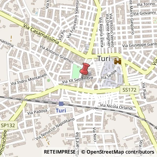 Mappa Via 20 Settembre, 39, 70010 Turi, Bari (Puglia)