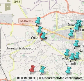 Mappa Via Giuseppe Garibaldi, 80019 Qualiano NA, Italia (2.91214)