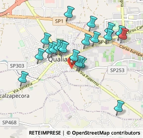 Mappa Via Giuseppe Garibaldi, 80019 Qualiano NA, Italia (0.95)