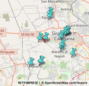 Mappa Via Giuseppe Garibaldi, 80019 Qualiano NA, Italia (3.752)