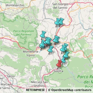 Mappa Via Campane, 83100 Avellino AV, Italia (5.24353)