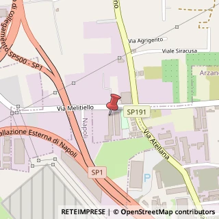 Mappa Via Melitiello, 7, 80022 Casandrino, Napoli (Campania)