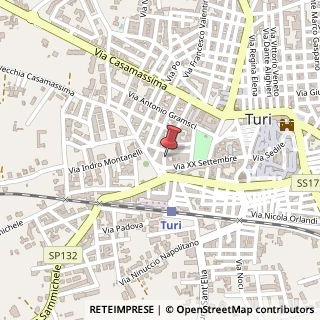Mappa Via Domenico Resta, 38, 70010 Turi, Bari (Puglia)