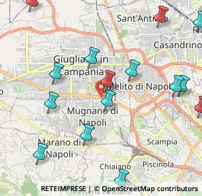 Mappa Circumvallazione Provinciale di Napoli, 80018 Mugnano di Napoli NA, Italia (2.73667)