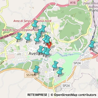 Mappa Via Santissimo, 83100 Avellino AV, Italia (0.91867)