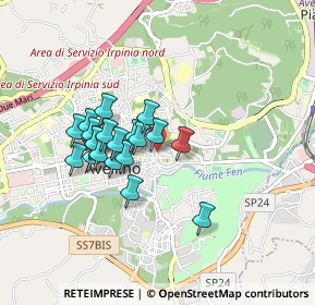 Mappa Via S. Francesco Saverio, 83100 Avellino AV, Italia (0.746)