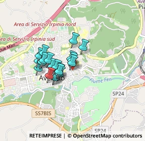 Mappa Via S. Francesco Saverio, 83100 Avellino AV, Italia (0.653)