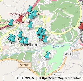 Mappa Via Santissimo, 83100 Avellino AV, Italia (1.0555)