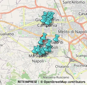 Mappa Via Monsignor Salvatore Cavallo, 80018 Mugnano di Napoli NA, Italia (1.345)