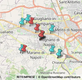 Mappa Via Monsignor Salvatore Cavallo, 80018 Mugnano di Napoli NA, Italia (1.465)