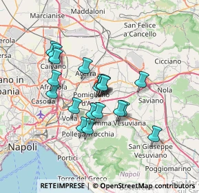 Mappa Via Giuseppe Mazzini, 80038 Pomigliano d'Arco NA, Italia (5.88316)