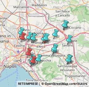 Mappa Via Giuseppe Mazzini, 80038 Pomigliano d'Arco NA, Italia (7.2225)