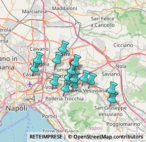 Mappa Via Giuseppe Mazzini, 80038 Pomigliano d'Arco NA, Italia (5.66467)